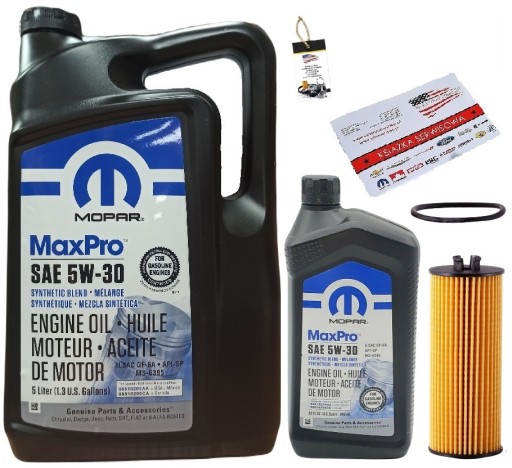 MOPAR 5W30 6L + ФІЛЬТР MO-744 + БЕЗКОШТОВНІ ПОДАРУНКИ