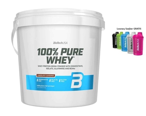 Biotech Whey 100% Protein 4000g Orech WPC WPI Šejker ZADARMO