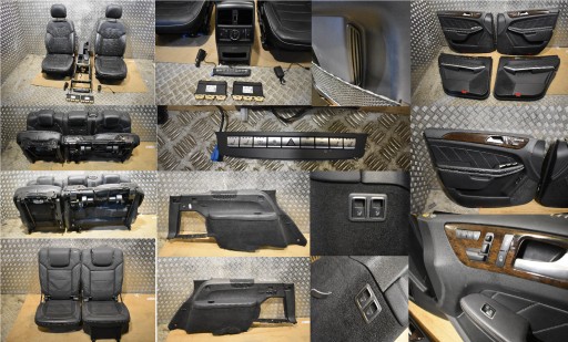 sedačky SKORY WENTYLOWANE GRZANE MODULY DECORY 7OS. KPL. MERCEDES GL W166 1