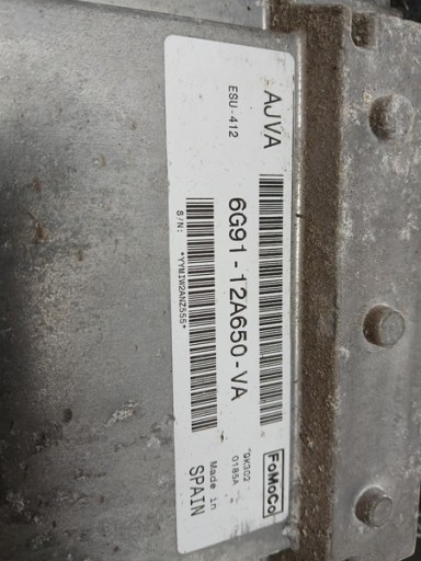 Computer FORD MONDEO mk4 2.0 benz 6g9112a650va