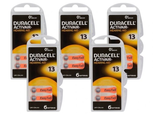 Baterie Duracell ActivAir Hearing Aid 13