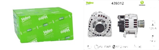 439312 - Valeo генератор audi a3 (96> 2000) 1.9 tdi 4393