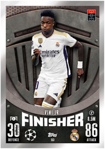 Картка Topps Match Attax 23/24 FINISHER - 153 VINICIUS JR