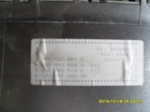 budíky budiky FORD GALAXY 7M5920820Q