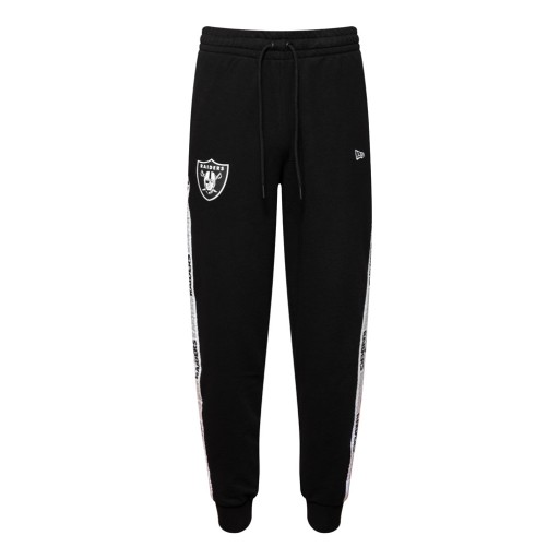 Y3422 NEW ERA Las Vegas Raiders Taping Black Joggers NOHAVICE TEPLÁKY S