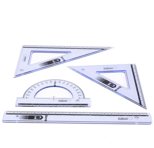 Набір для малювання Pratel 4 елемента з лінійкою 20см