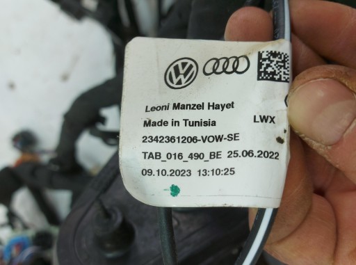 Audi Q4 40 E-TRON Câblage Câblage komory Moteur elektryk