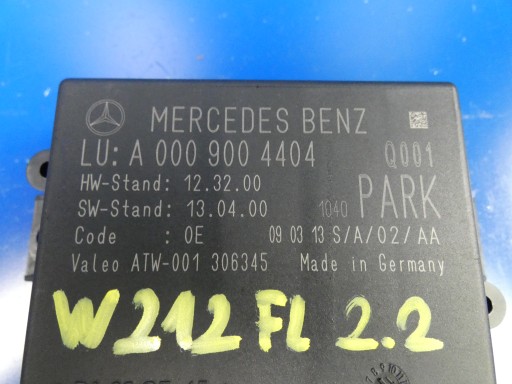 MERCEDES W212 W218 W207 module sensors of the parking