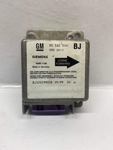 modulo sensor airbag airbag ASTRA F 90562544