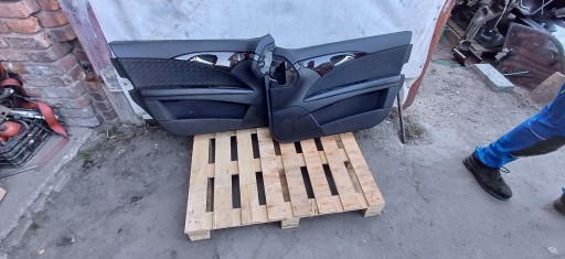 MERCEDES W211 Seite verkleidung rechts vorne des Beifahrers Holz