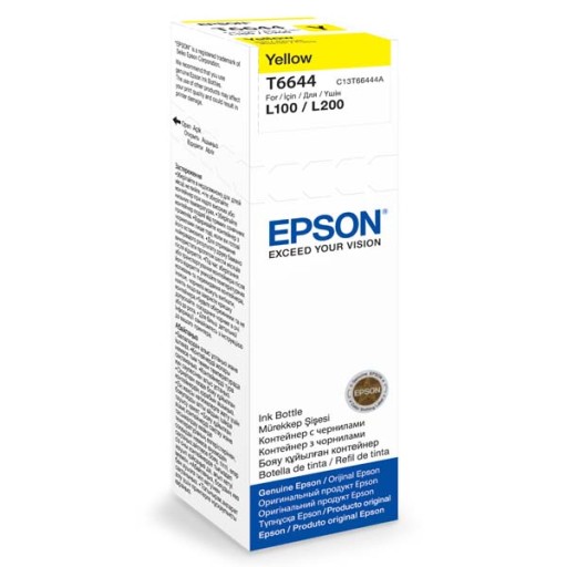 Tusz Oryginalny Epson T6644 żółty (yellow) 70 ml L100 L200 L300