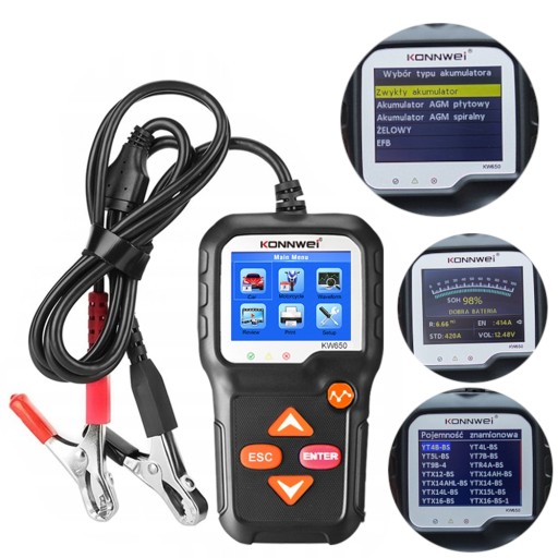 Тестер батареи батареи 12В 6В диагностический