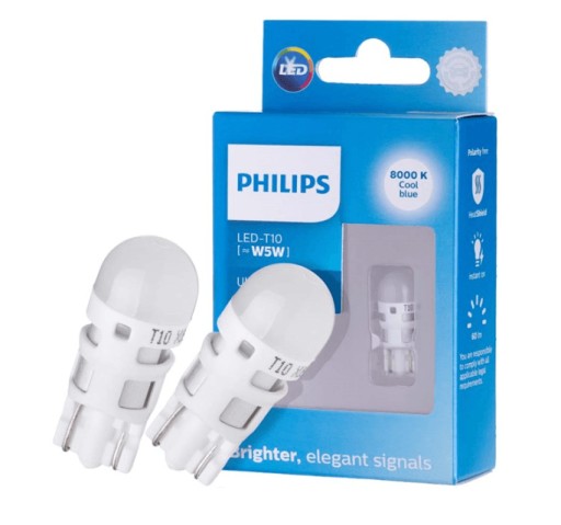 LED ŽÁROVKY PHILIPS ULTINON PRO6000 W5W 5V5 8000K za 461 Kč - Allegro