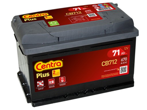 АККУМУЛЯТОР ЦЕНТРЫ ПЛЮС 71AH 670A CB712