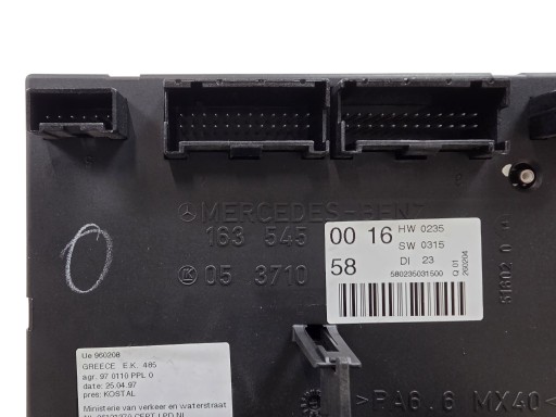 MERCEDES ML W163 Module fusibles Module SAM ORG. 1635450016