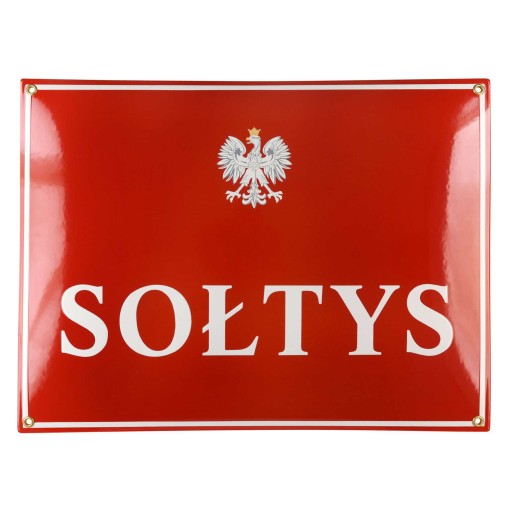 tablica tabliczka SOŁTYS emaliowana 30 x 40 - GW