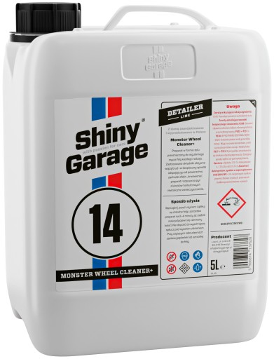 SHINY GARAGE MONSTER WHEEL CLEANER + ГЕЛЬ ДЛЯ ДИСКІВ 5L