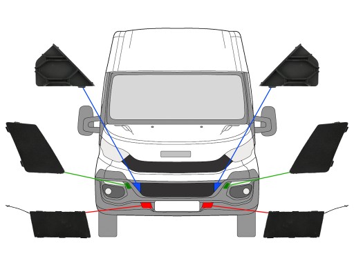 5801629789+92+00+11+22+36 - IVECO DAILY 2014-ОРИГІНАЛЬНІ ЗАГЛУШКИ БАМПЕРА