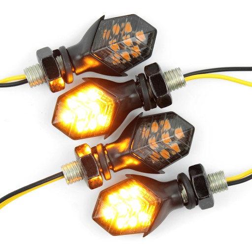 4X DIRECTION INDICATORS MINI SPHERES APPROVAL SMOKE