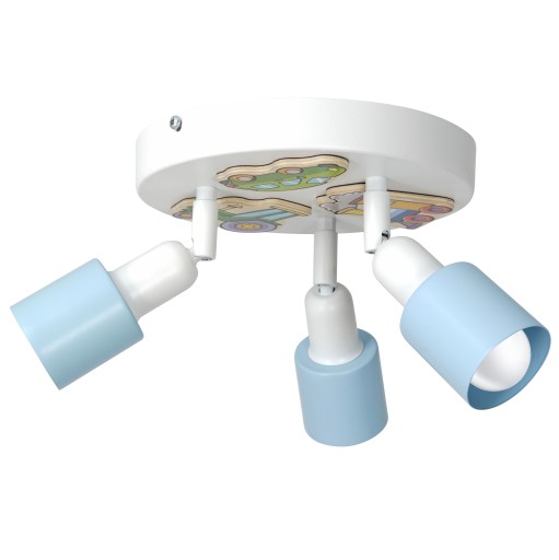 Стельовий світильник Fabryka Lamp E14, сині відтінки