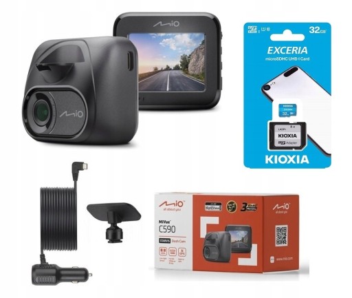 РЕГИСТРАТОР MIO MIVUE C590 STARVIS + КАРТА 32 ГБ