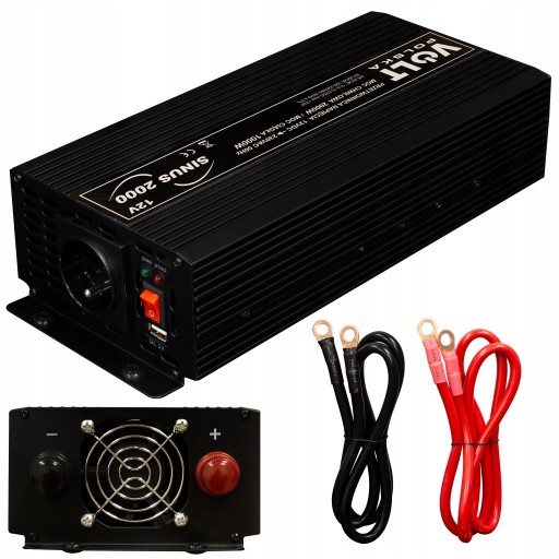 ПЕРЕТВОРЮВАЧ НАПРУГИ СИНУСНОГО СТРУМУ 12В 230В 2000Вт