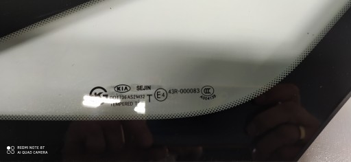 KIA CARENS IV window bodywork left front CHROM