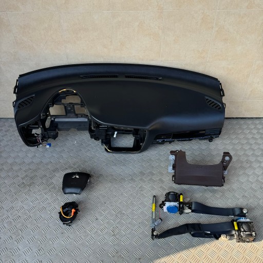 DASHBOARD COMPLETE AIRBAG CONSOLE TENSION BELTS COCKPIT MITSUBISHI OUTLANDER III LIFT