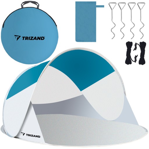 Пляжний намет Trizand 10182 бірюзовий 120 х 200 х 90 см