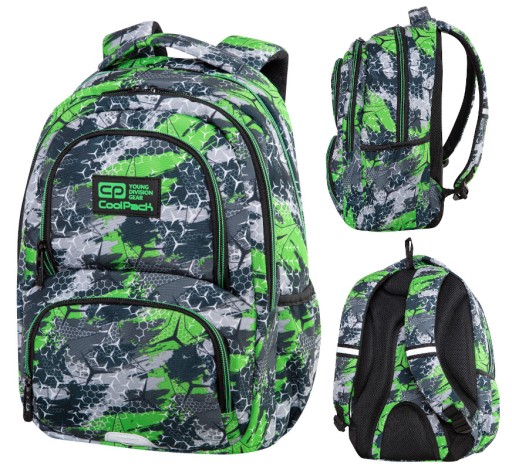 Рюкзак шкільний багатокамерний CoolPack Shades of green, Multicolor 24 л