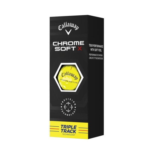 М'яч для гольфу Callaway CHROME SOFT X 3 шт.