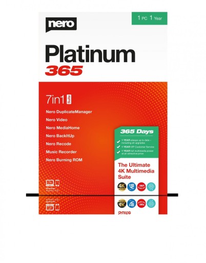 Nero Platinum 365 - softvér (ročná licencia)