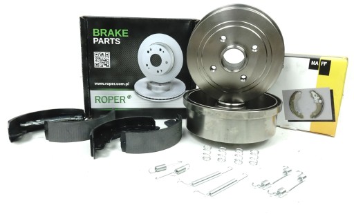 ГАЛЬМІВНІ БАРАБАНИ ПРУЖИННІ КОЛОДКИ OPEL CORSA C ABS