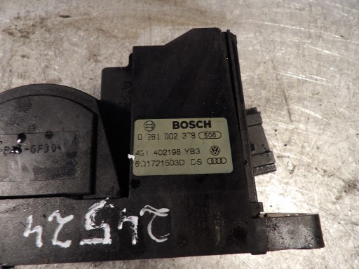 Skoda Fabia and accelerator pedal, potentiometer 0281002378 6Q1721503D