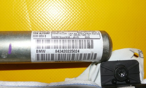 airbag POWIETRZNA airbag střešní airbag levá BMW X3 E83 04-07r. 843420225024