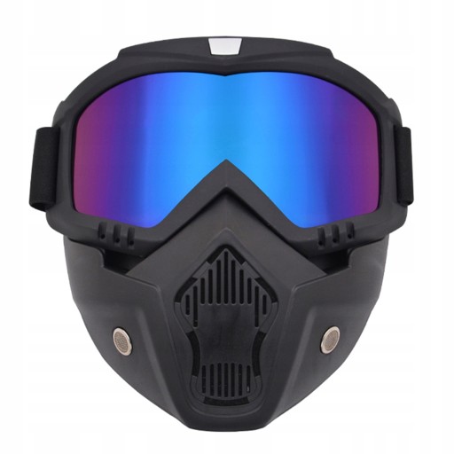 ОЧКИ МАСКА ЧЕРНЫЙ МОТОЦИКЛ ЦВЕТ СТЕКЛО