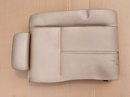 Sitz OPARCIE heck kopfstuetzen BMW 5 E39 LIFT OE cremefarben Leder