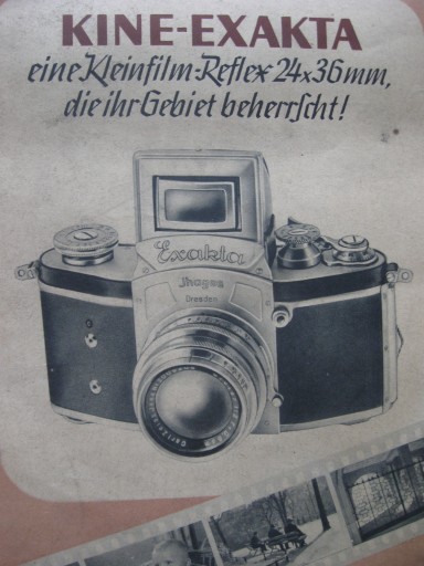 KINE EXAKTA Folder Camera Folder 1938