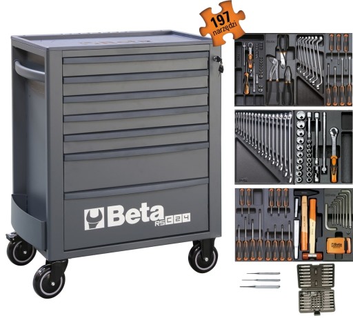 Візок для інструментів beta rsc24 / 7-A набір 197