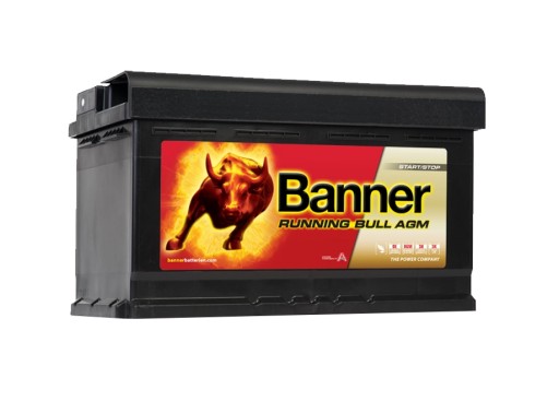 580 01 - АКУМУЛЯТОРНА БАТАРЕЯ 80AH / 800A P+ RUNNING BULL AGM