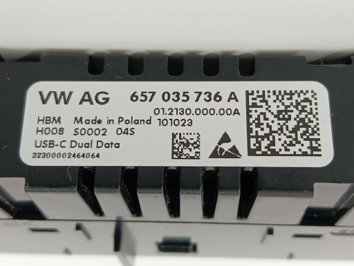 Adaptateur USB 657035736A Skoda Octavia IV (2019- )