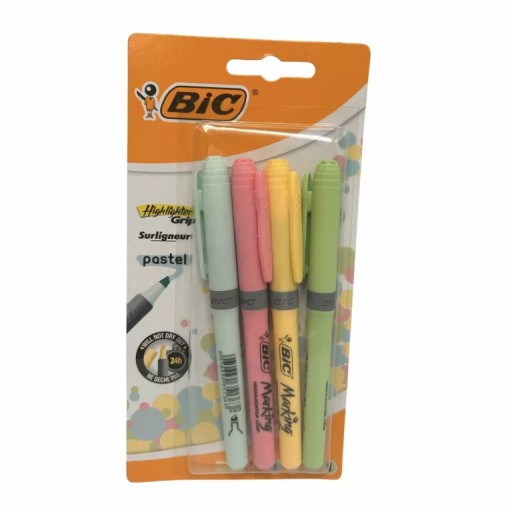 BIC ХАЙЛАЙТЕРИ ПАСТЕЛЬНИХ КОЛЬОРІВ