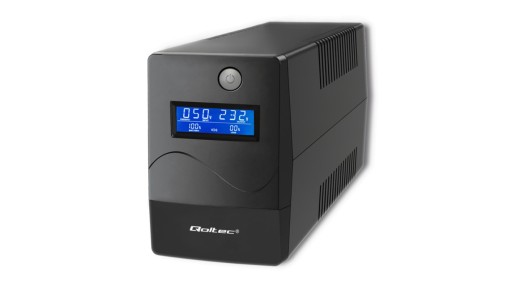 Джерело безперебійного живлення qoltec ups line interactive monolith 850va 480w lcd usb r