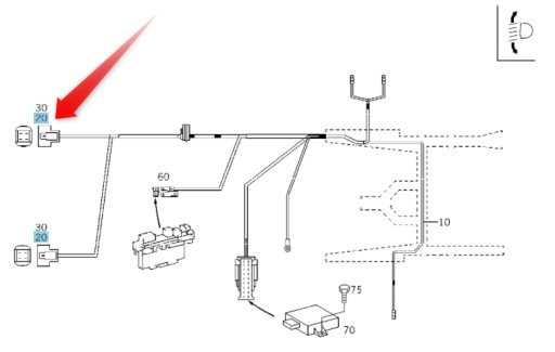 A2105407481 - 4-КОНТАКТНЫЙ РАЗЪЕМ ДЛЯ ВЫРАВНИВАНИЯ КСЕНОНОВОЙ ЛАМПЫ MERCEDES