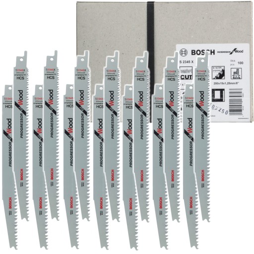 НАБІР 100 ПИЛОК ПО ДЕРЕВІ S 2345 X BOSCH