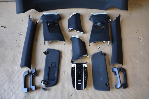 IDEALNA roof upholstery + pillars PONORAMA colour SCHWARZ PORSCHE PANAMERA 971 1