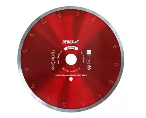 Dedra тонкий алмазний диск для GLZURA, керамограніт H1068 300x25, 4 мм тонкий