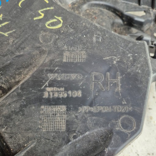 VOLVO V40 12-19 Poignée Support plaque Support Droite Arrière
