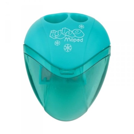 Точило ручне подвійне з контейнером Maped Shades of blue