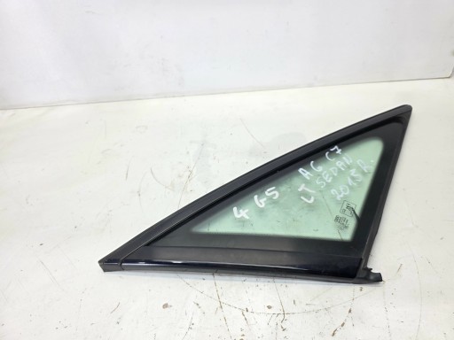 window bodywork AUDI A6 C7 LIFT sedan left rear part 2015R PIANO BLACK